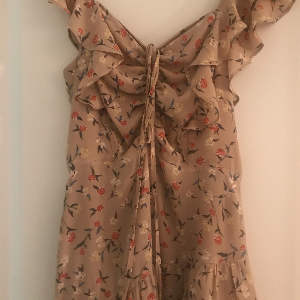 J.O.A. Ruched Front Ruffle Dress - Picture 8 of 13